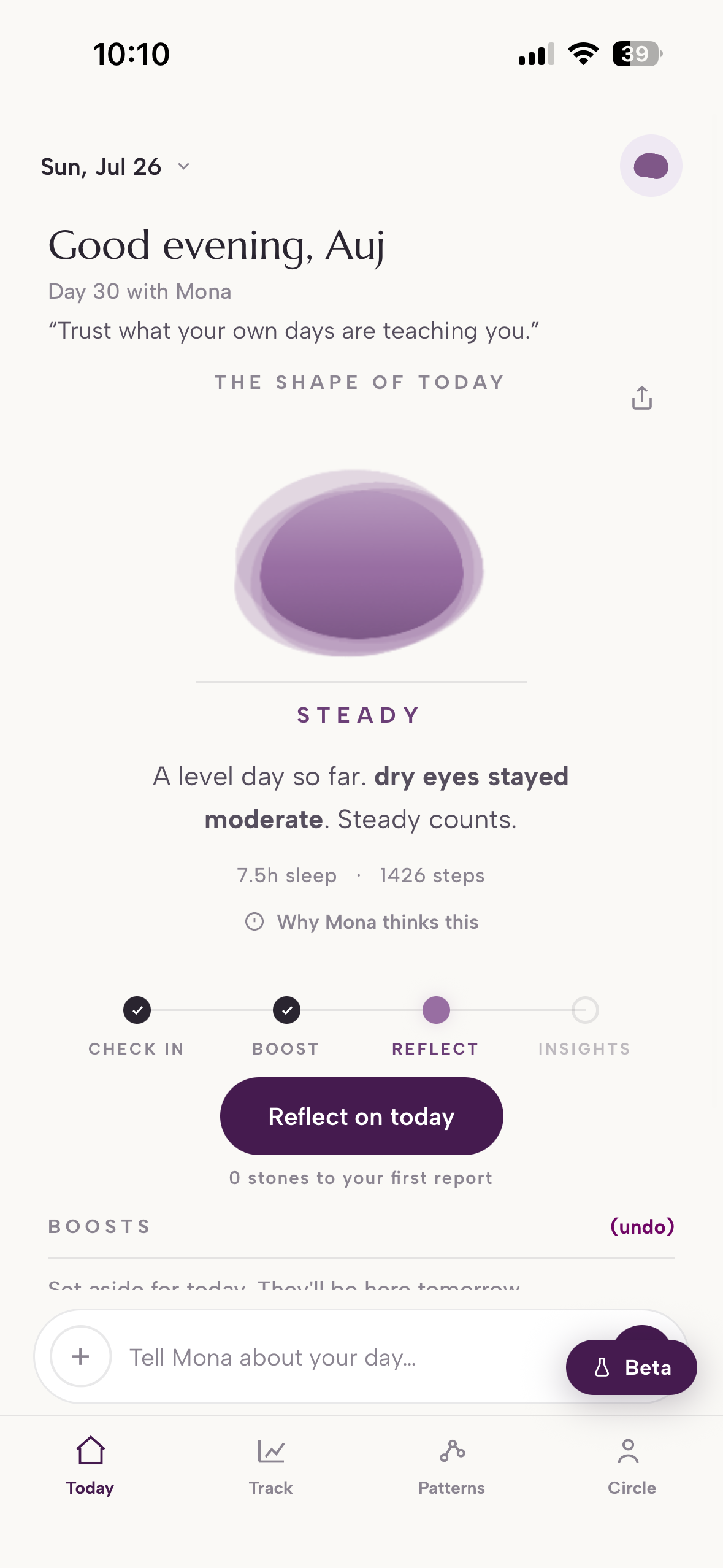 Menovē, the shape of today